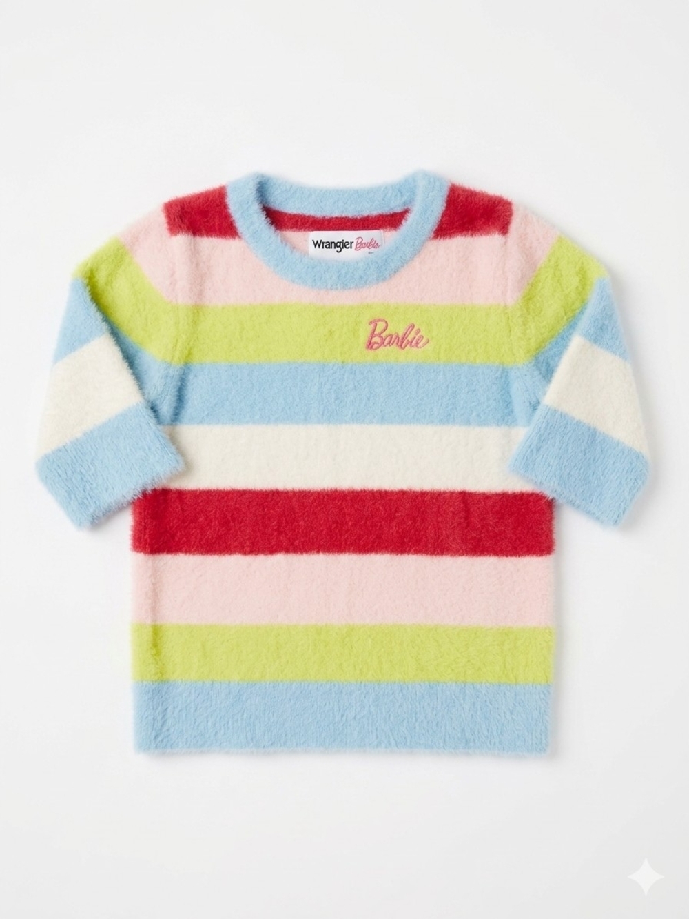 Wrangler Fuzzy Stripe Kids Top in Pastel Multi